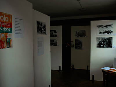 Alcuni pannelli dedicati alle filarmoniche di Airolo e di Piotta