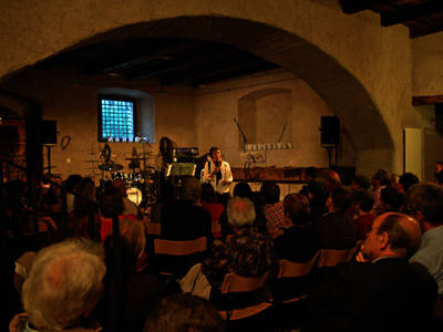 Fernanda Pedrina, presidente di Airolo in transizione, inaugura il festival 2012 al Dazio Grande di Rodi
